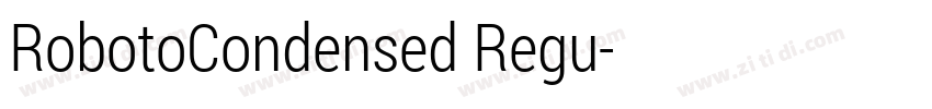 RobotoCondensed Regu字体转换